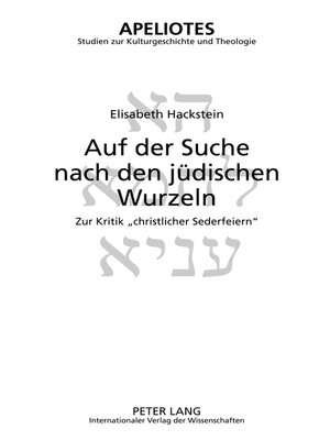 cover image of Auf der Suche nach den jüdischen Wurzeln